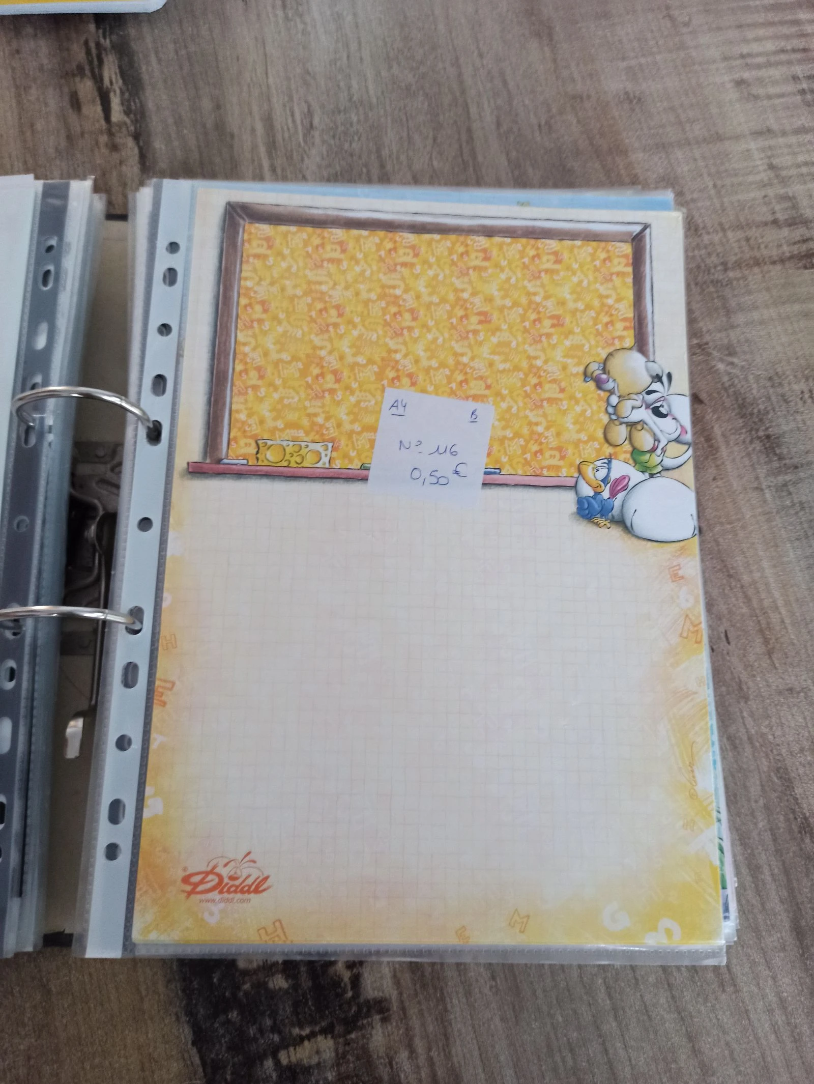 Feuille Diddl A4 116 0,50e 